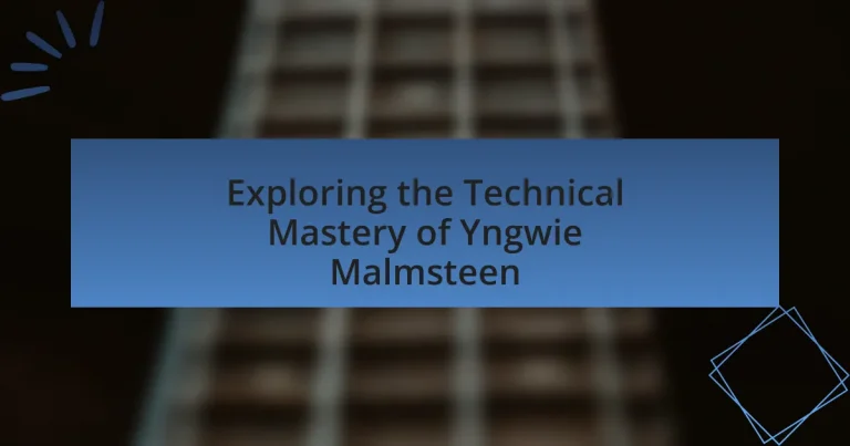 Exploring the Technical Mastery of Yngwie Malmsteen