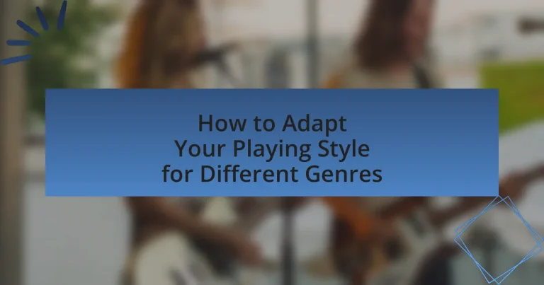 How to Adapt Your Playing Style for Different Genres