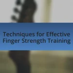 Techniques for Effective Finger Strength Training