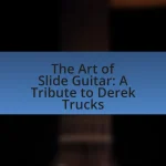 The Art of Slide Guitar: A Tribute to Derek Trucks