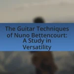 The Guitar Techniques of Nuno Bettencourt: A Study in Versatility