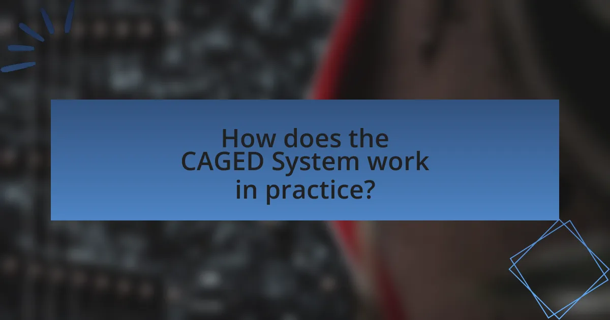 How does the CAGED System work in practice?