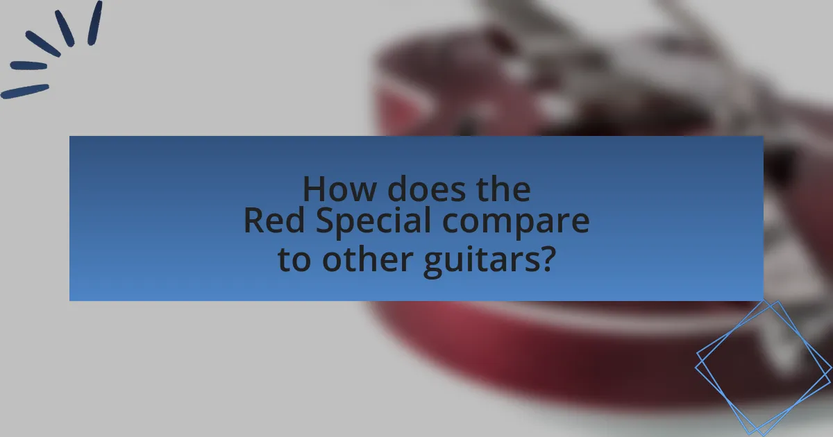How does the Red Special compare to other guitars?