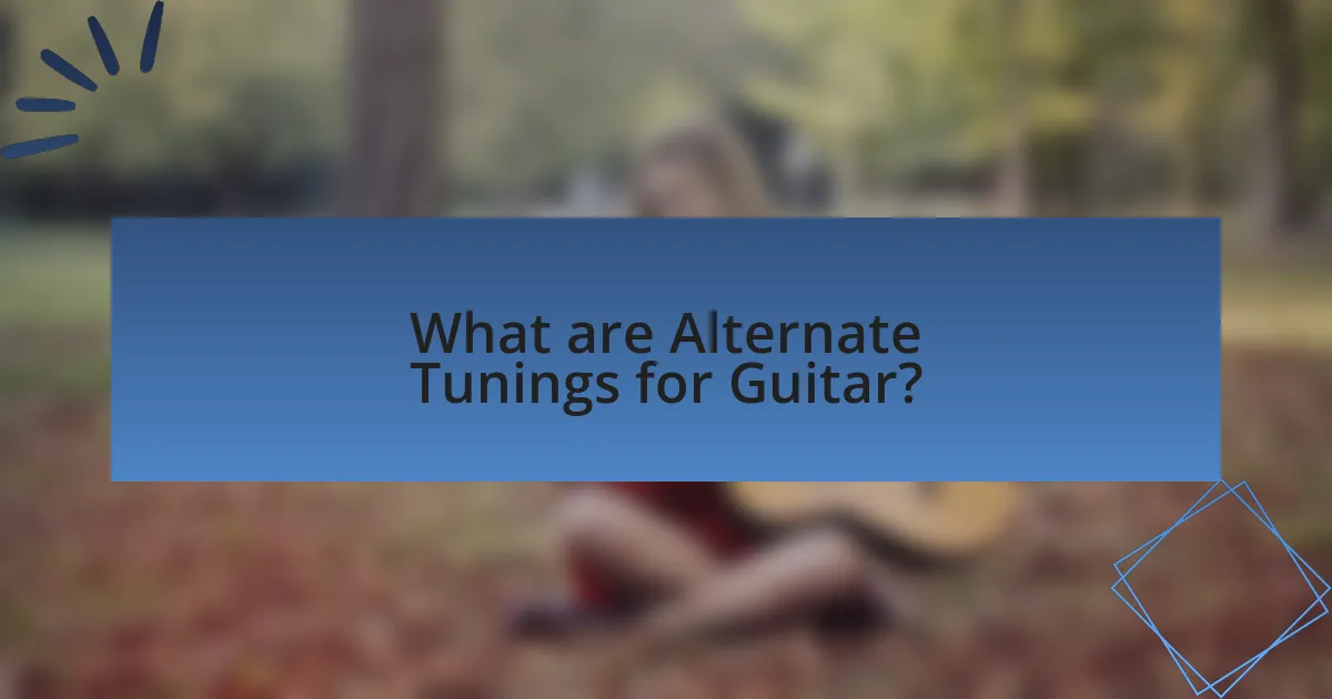 What are Alternate Tunings for Guitar?